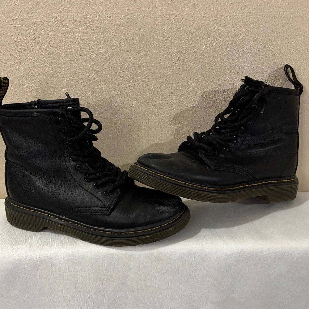 Dr. Martens Black Kids Boots